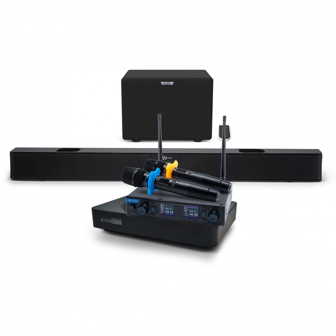 Hi-End караоке-система EVOBOX Premium + EvoSoundBar (саундбар с караоке) в Подольске