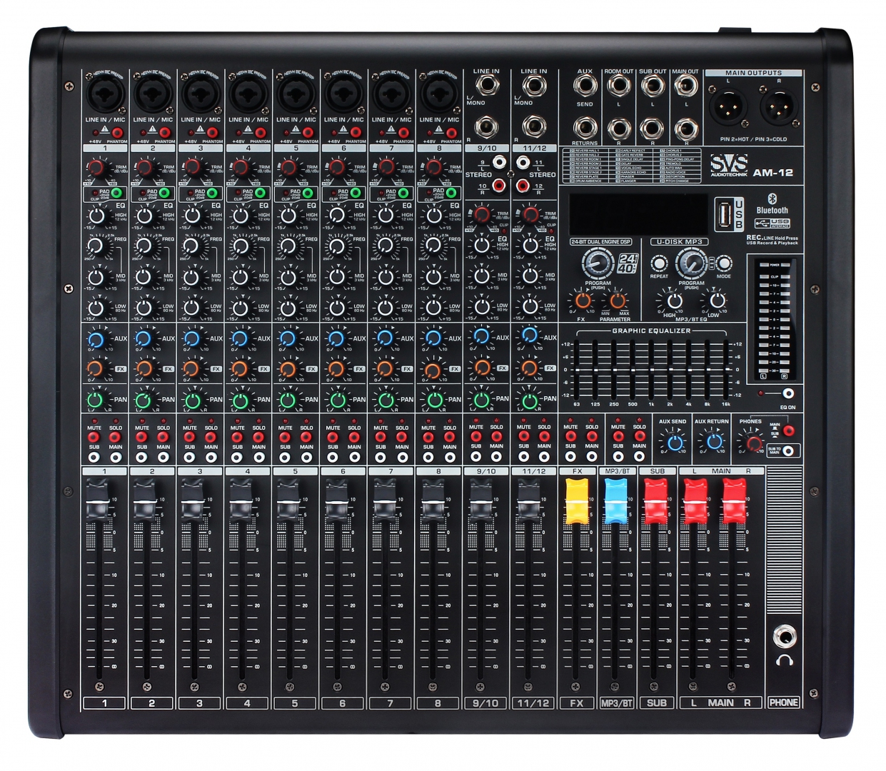 SVS Audiotechnik mixers AM-12 Микшерный пульт аналоговый, 12-канальный в Подольске